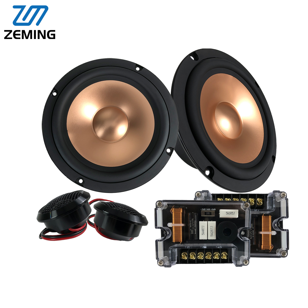 Car Audio Tweeter Silk Dome - Dwudrożny 6,5-calowy komponentowy głośnik samochodowy o