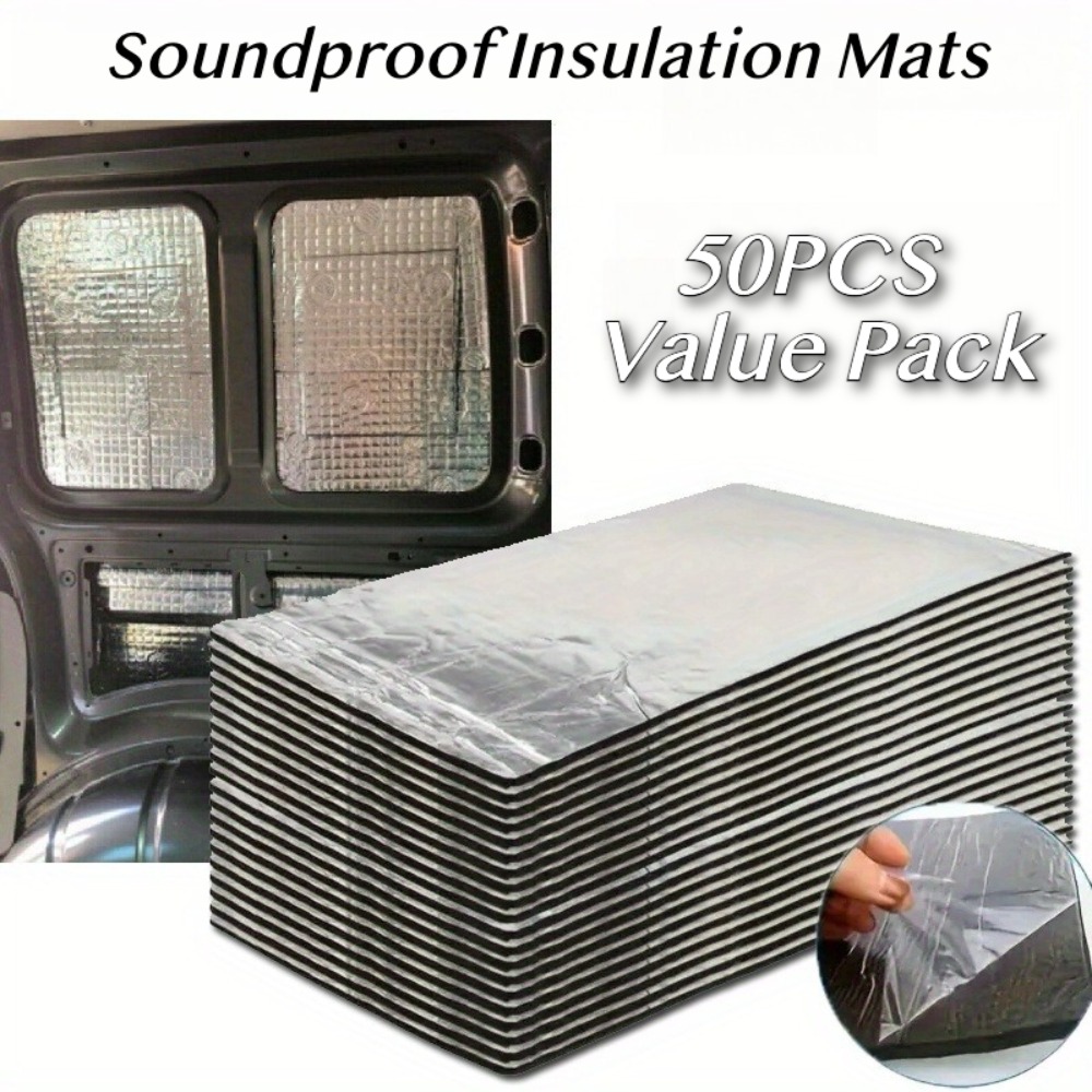 Car Audio Sound Deadening Mat - 50 sztuk - Zestaw ekonomiczny wygłuszających