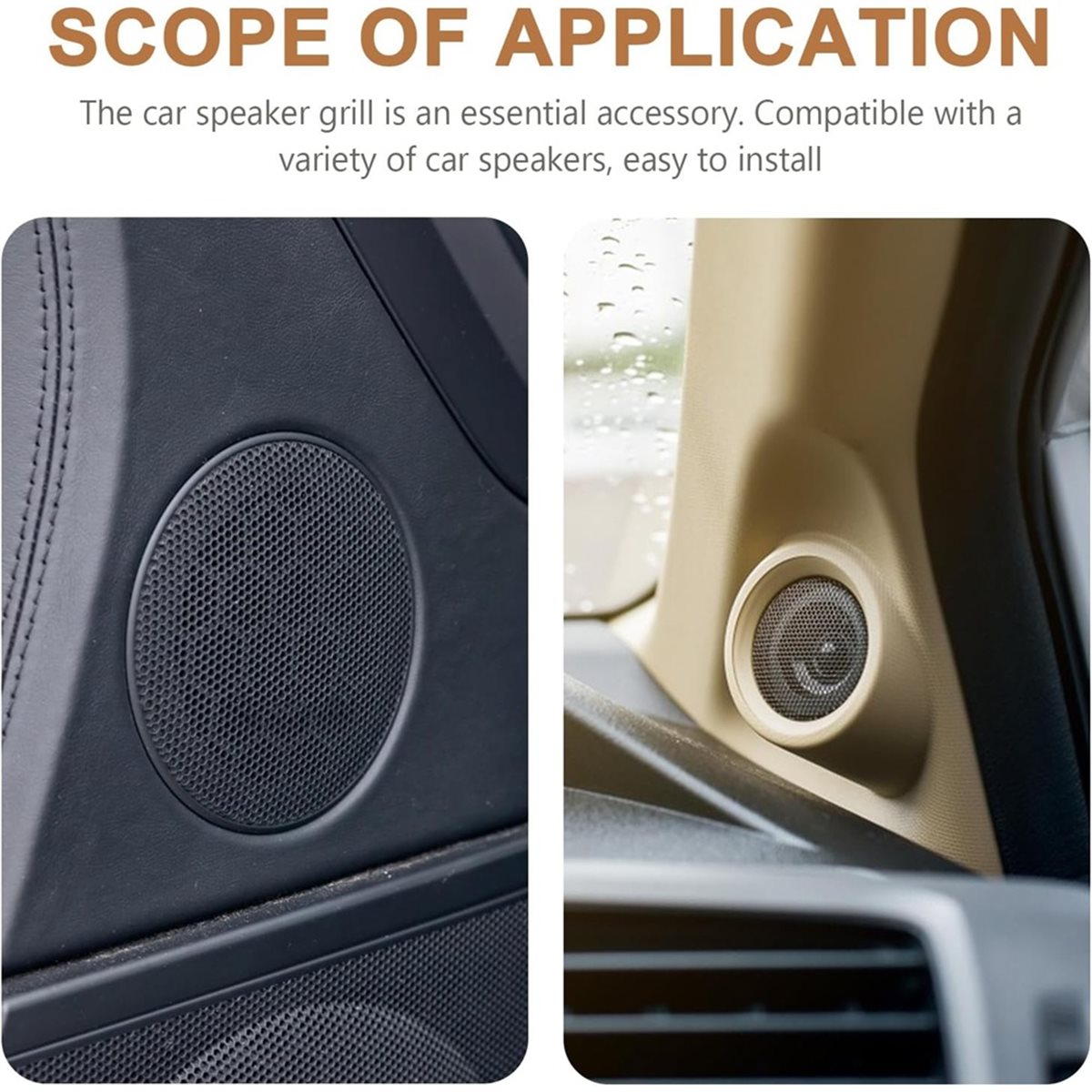 Car Subwoofer Grill Protector - 2 szt. 4-calowe kwadratowe osłony głośników