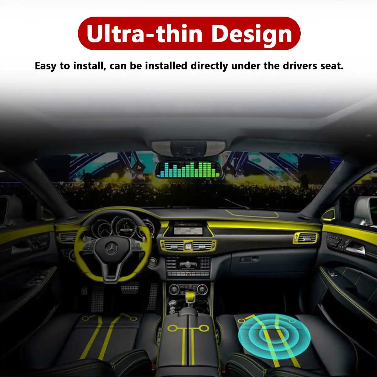 800W/600W 8/10 Cal 12V Głośnik – Under Seat Subwoofer Slim 8 Inch recenzja i cena