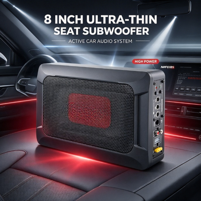 NBF618S – aktywny subwoofer mo – Under Seat Subwoofer Slim 8 Inch recenzja i cena