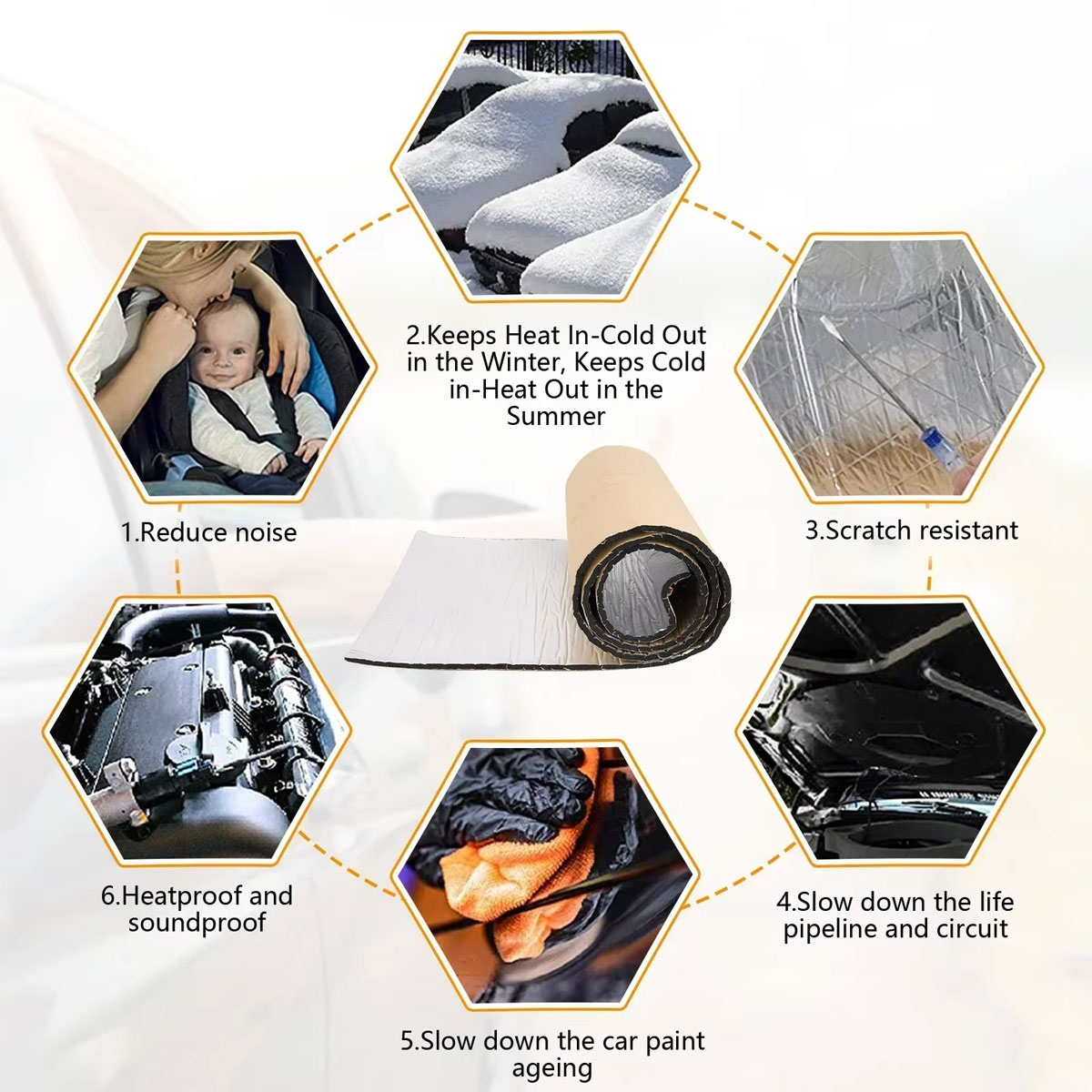 10 szt. Mata wygłuszająca i te – Car Audio Sound Deadening Mat recenzja i cena