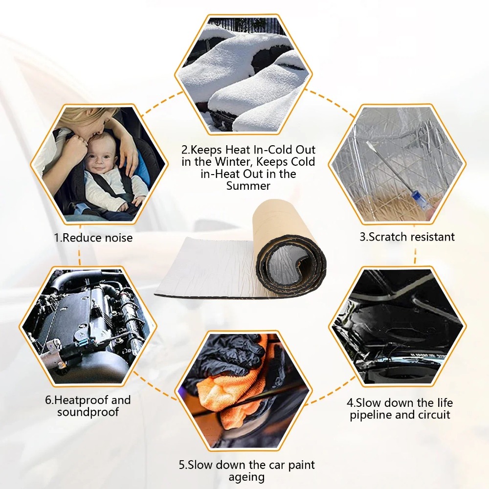5/10MM wygłuszacz dźwięku mata – Car Audio Sound Deadening Mat recenzja i cena