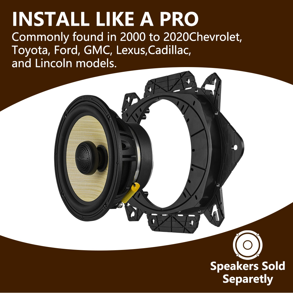 1 para adapterów do głośników  – Car Speaker Adapter Bracket recenzja i cena
