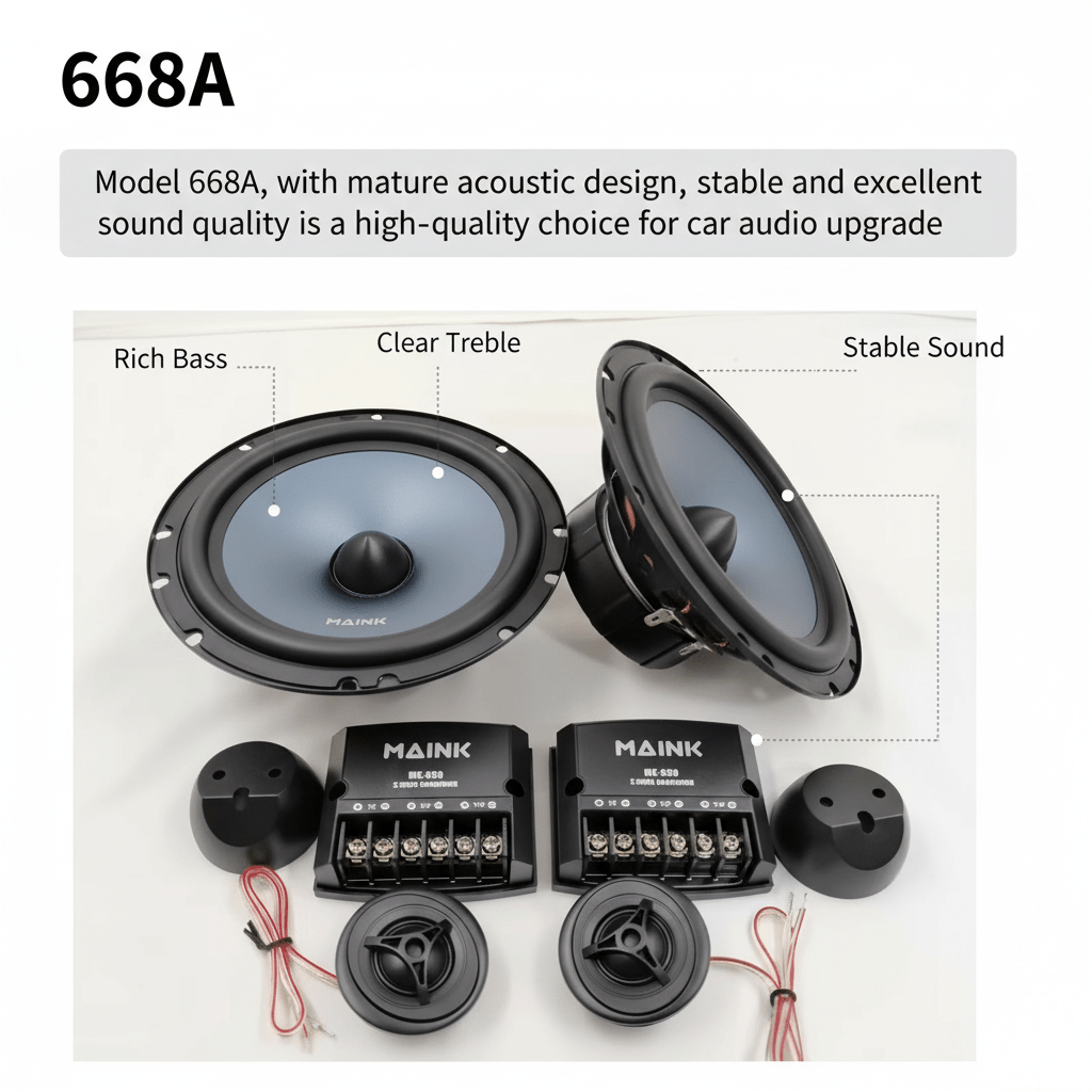 2 szt. 6,5-calowych głośników  – Car Audio Component Speaker 6.5 recenzja i cena