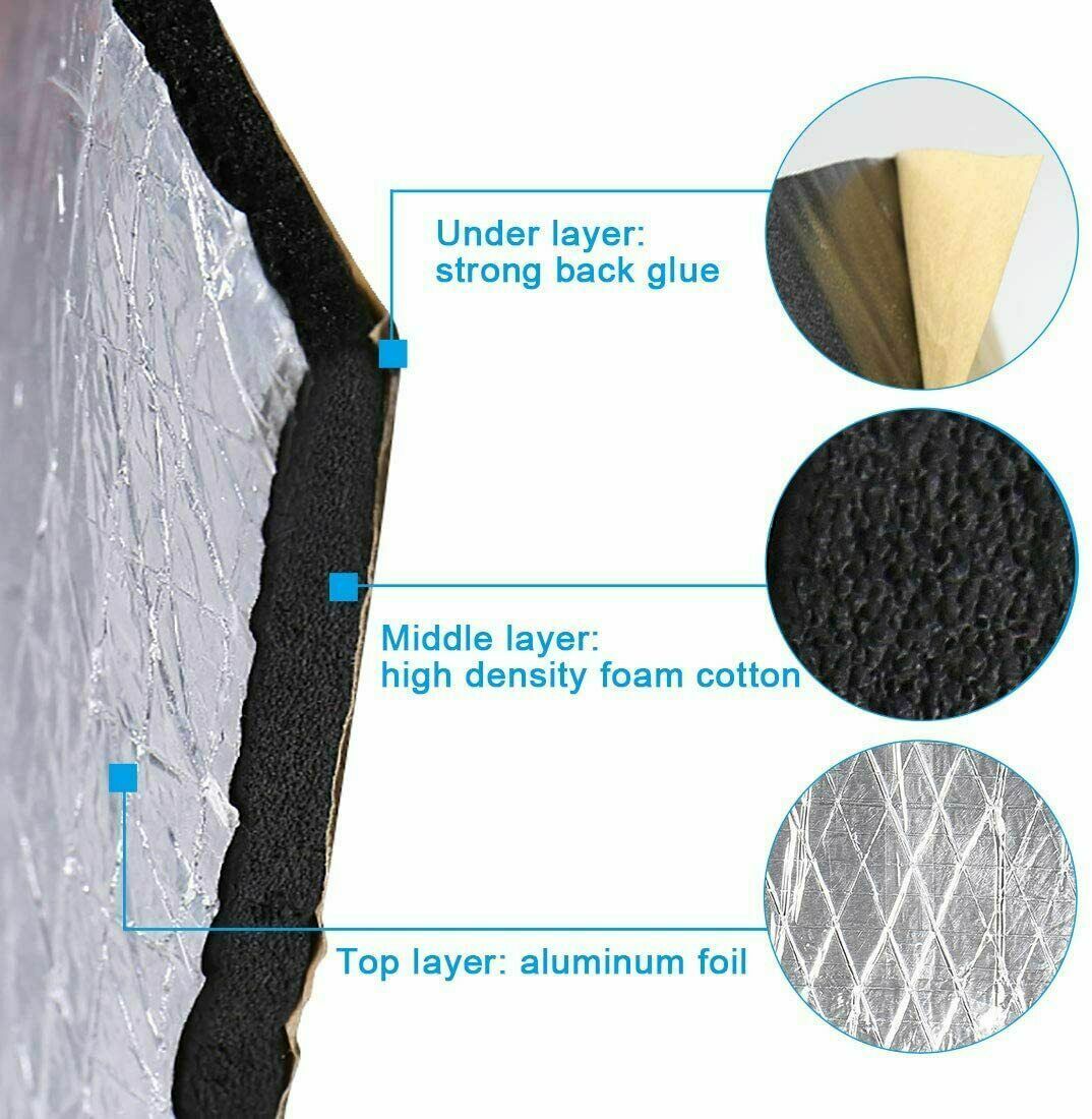 50 szt. 5MM mata wygłuszająca  – Car Audio Sound Deadening Mat recenzja i cena