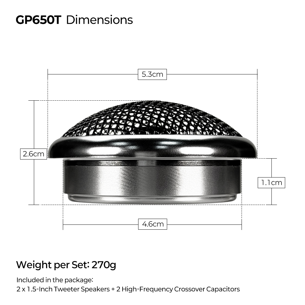 1.5-calowy samochodowy głośnik – Car Audio Tweeter Silk Dome recenzja i cena